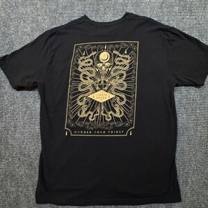 Liquid Death T-Shirt XXL Black Murder Your Thirst Graphic Band Style Tee